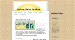 Desktop Screenshot of nelsonshineproduce.com